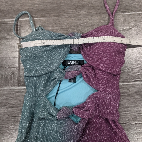 Beach Riot NWT Karla Sparkly Ombre Swimsuit - Picture 11 of 13